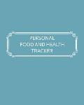 Personal Food and Health Tracker: Six-Week Food and Symptoms Diary (Blue, 8x10)