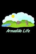 Armadillo Life: 6x9 120 pages quad ruled Your personal Diary for an Awesome Summer