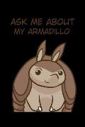 Ask Me About My Armadillo: 6x9 120 pages quad ruled Your personal Diary for an Awesome Summer