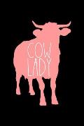 Cow Lady: A5 dotted Notizbuch mit einer Kuh f?r eine Landwirtin in der Landwirtschaft als Geschenk