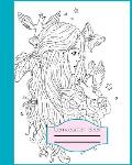 Composition Book: Pretty Princess Coloring Notebook for Girls, Children, Teens and Little Princesses with pink and Teal for students and
