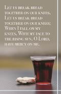 Communion Bulletin: Let Us Break Bread (Package of 100): Let Us Break Bread Together (Hymn Portion)