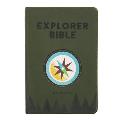 CSB Explorer Bible for Kids, Olive Compass Leathertouch