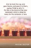 Communion Bulletin: And as They Were Eating (Package of 100): Matthew 26:27-18 (Kjv)