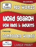 Word Search for Kids & Adults: Featuring Compound Words
