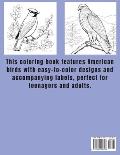 Colorful Feathers: A Teens and Adults Coloring Book of American Birds: A Teens and Adults Coloring Book of American Birds: A Teens and Ad