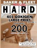 401 Gokigen Large Print: Level 4 Book 21 Featuring 200 Moderately Hard Puzzles 7x7 Grid - Travelers Best Friend