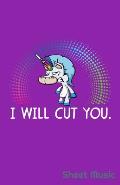 I Will Cut You Sheet Music