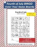 Fourth of July Bingo: Color Your Own Game Boards