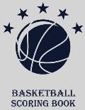 Basketball Scoring Book: 50 Game Scorebook for Basketball (8.5 x 11) - Scoring by Half