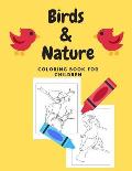 Birds & Nature Coloring Book for Children
