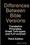 Differences Between Bible Versions: Third Edition