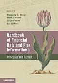 Handbook Of Financial Data & Risk Information I Volume 1 Principles & Context