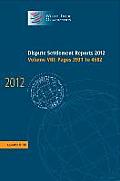 Dispute Settlement Reports 2012