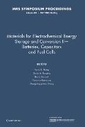 Materials for Electrochemical Energy Storage and Conversion II--Batteries, Capacitors and Fuel Cells: Volume 496