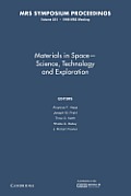 Materials in Space Science, Technology and Exploration: Volume 551