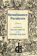 Renaissance Paratexts