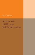 A Locus with 25920 Linear Self-Transformations