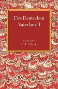 Des Deutschen Vaterland: Volume 1