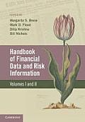 Handbook Of Financial Data & Risk Information 2 Volume Hardback Set