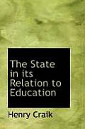 The State in Its Relation to Education