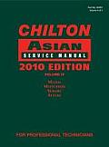 Chilton Asian Service Manual, 2010 Edition, Volume 4: Mazda, Mitsubishi, Subaru, Suzuki (Chilton Asian Service Manual)