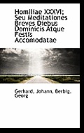 Homiliae XXXVI; Seu Meditationes Breves Diebus Dominicis Atque Festis Accomodatae