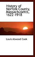 History of Norfolk County, Massachusetts, 1622-1918