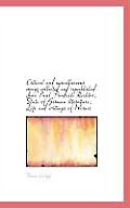 Critical and Miscellaneous Essays Collected and Republished. Jean Paul Friedrich Richter; State of G