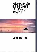 Abr G de L'Histoire de Port-Royal