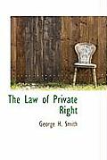 The Law of Private Right
