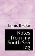 Notes from My South Sea Log