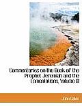 Commentaries on the Book of the Prophet Jeremiah and the Lamentations, Volume III