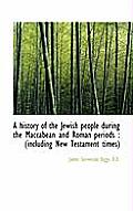 A History of the Jewish People During the Maccabean and Roman Periods: Including New Testament Tim