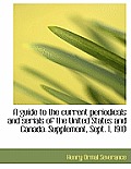 A Guide to the Current Periodicals and Serials of the United States and Canada. Supplement, Sept. 1,