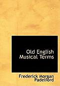 Old English Musical Terms