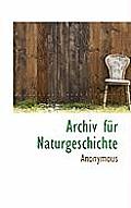 Archiv Fur Naturgeschichte