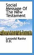 Social Message of the New Testament