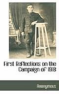 First Reflections on the Campaign of 1918