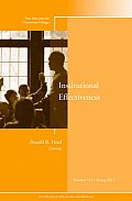Institutional Effectiveness: New Directions for Community Colleges, Number 153