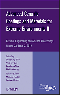 Advanced Ceramic Coatings and Materials for Extreme Environments II, Volume 33, Issue 3