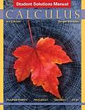 Calculus Student Solutions Manual Single Variable