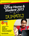 Microsoft Office Home & Student Edition 2013 All in One For Dummies
