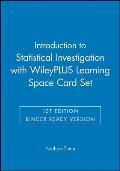 Introduction To Statistical Investigations 5e Binder Ready Version With Wileyplus Learning Space Card Set