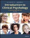 Introduction To Clinical Psychology An Evidence Based Approach