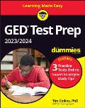 GED Test Prep 2023 2024 For Dummies with Online Practice