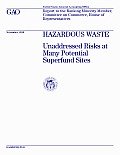 Hazardous Waste Unaddressed Risks at Many Potential Superfund Sites: Report to the Ranking Minority Member, Committee on Commerce, House of Representatives
