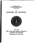 Report of the Defense Science Board Task Force on Outsourcing and Privatization