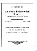 Proceedings, American Philosophical Society (Vol. 97, No. 5)