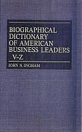 Biographical Dictionary of American Business Leaders